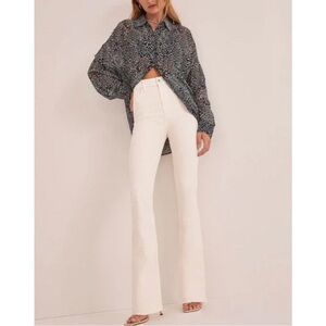 Favorite Daughter Valentina Boot Cut High Rise jeans. Original hem.